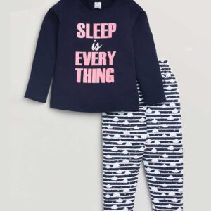 Full Sleeves Printed T-Shirt & Leggings Set