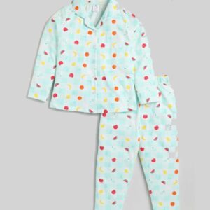 Full Sleeves Night Suit Fruity Print