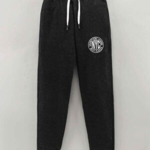 Cotton Full Length Text Printed Lounge Pant