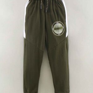 100% Cotton Full Length Yarn Sinker Joggers Text Print
