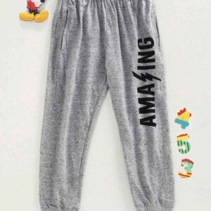 Full Length Lounge Pant Text Print