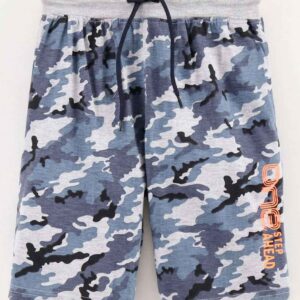 Knee Length Cotton Bermuda Camo Print