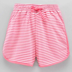 Mid Thigh Length Striped Shorts