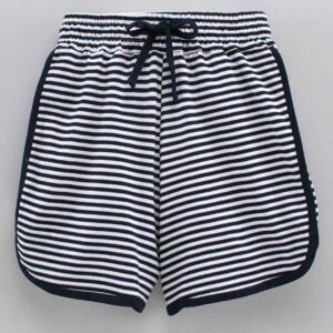 Mid Thigh Length Striped Shorts