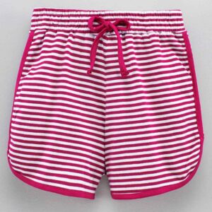 Mid Thigh Length Striped Shorts