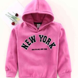 Full Sleeves Hooded Sweatshirt New York Print
