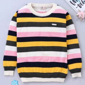 Full Sleeves Pull Over Sweater Striped
