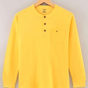 100% Cotton Full Sleeves Solid T-Shirt