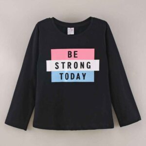 100% Cotton Full Sleeves Tops Text Print