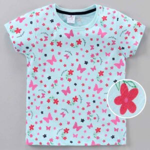 Half sleeves T-Shirt Floral Print
