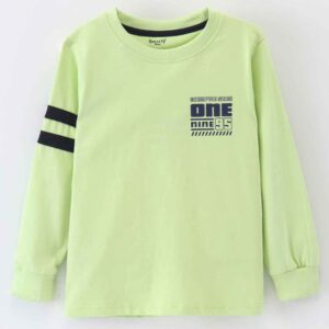 Full Sleeves 100% Premium Cotton Tee Text Print